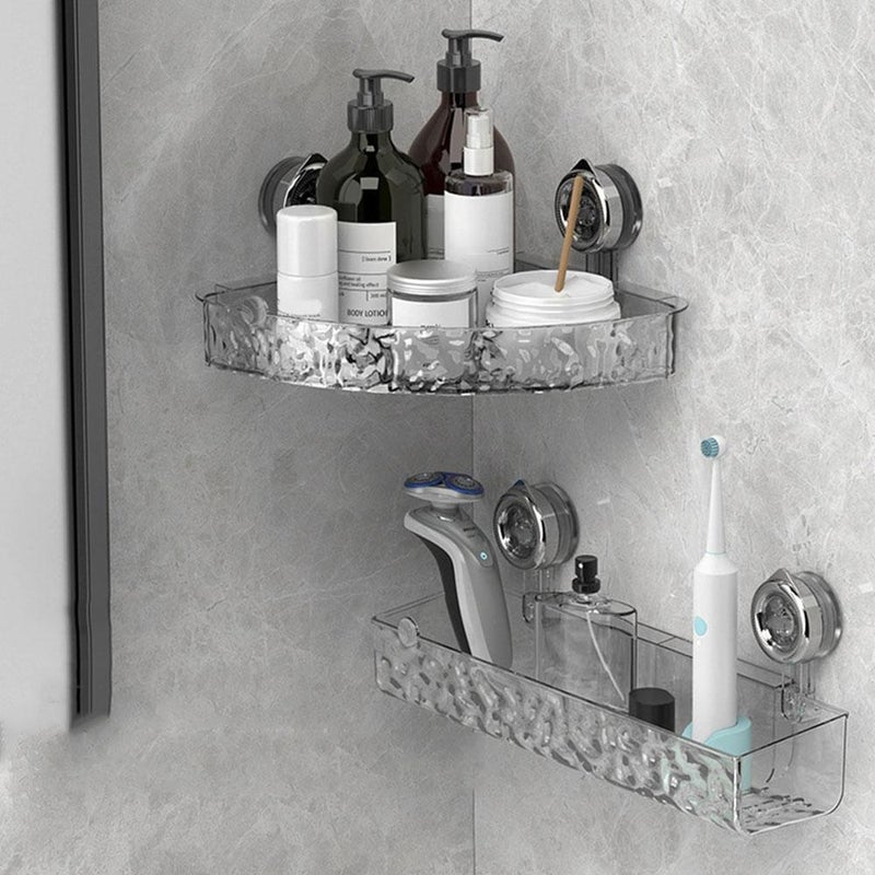 Movable Shower Shelf Suction Cup, Bathroom Suction Cup Storage Rack Without Punching Wall-mounted Shelf, No-Drill Storage Holder for Bathroom Storage - Image 5